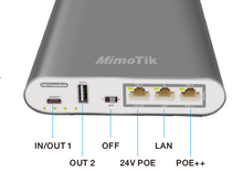 MimoTik Power bank 802.3 af/at/bt 60W  98Wh POE battery powerpack