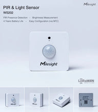 WS202 RIP & Light sensor LoRaWAN sensor detect a motion or occupancy
