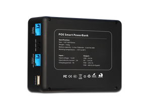 MimoTik POE Battery Power Pack   4-in-1 High Capacity 94.5Wh 802.3af/at , Two wire switch