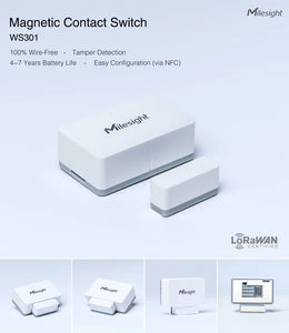 WS301 Magnetic Contact Switch LoRawan sensor