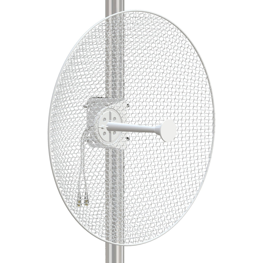 5GHz 28dBi  Dual Polarization Mesh Grid Dish Antenna for Less Wind Load  4-Pack N Female connector