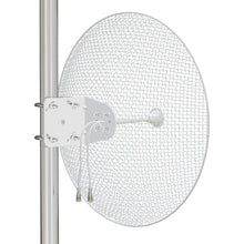 5GHz 28dBi  Dual Polarization Mesh Grid Dish Antenna for Less Wind Load  4-Pack N Female connector