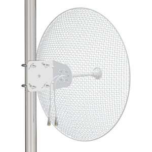 5GHz 28dBi  Dual Polarization Mesh Grid Dish Antenna for Less Wind Load  4-Pack